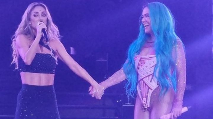 Memorable: Karol G invita a su concierto a Anahí y juntas interpretan 'Sálvame' de RBD