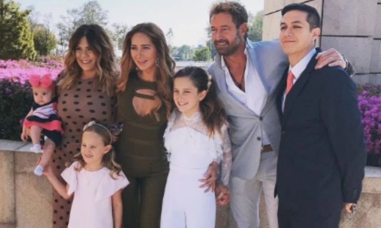 geraldine bazan y su familia