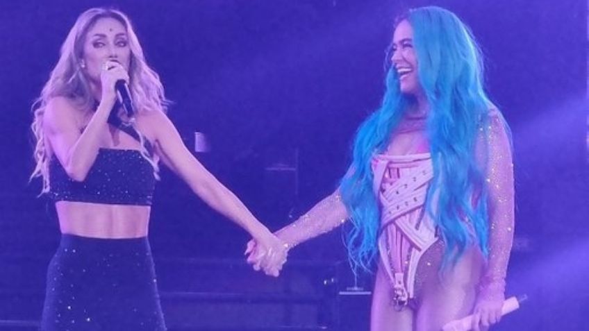 Memorable: Karol G invita a su concierto a Anahí y juntas interpretan 'Sálvame' de RBD