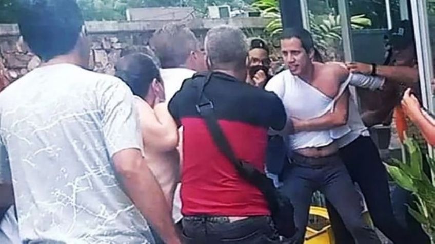 VIDEOS: Juan Guaidó, opositor de Nicolás Maduro, es expulsado a golpes de un restaurante