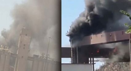 Autoridades controlan incendio en instalaciones del puerto de Guaymas; no hay lesionados