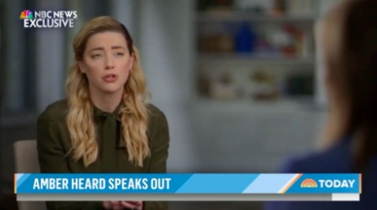 Amber Heard habla en TV 