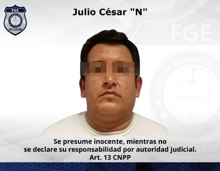 Detienen a Julio César por delito de homicidio