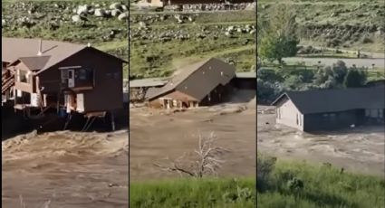 VIDEO: Tras fuertes lluvias, una casa es arrastrada por un río; autoridades evacúan a afectados