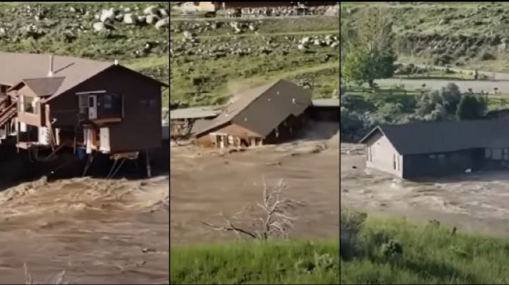 VIDEO: Tras fuertes lluvias, una casa es arrastrada por un río; autoridades evacúan a afectados