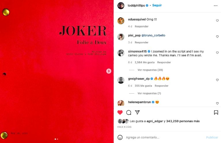 Guión de la nueva cinta de 'Joker'