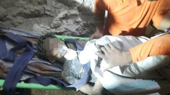 Milagrosa labor: Rescatistas sacan de un pozo a un menor sordomudo; estuvo atrapado 4 días
