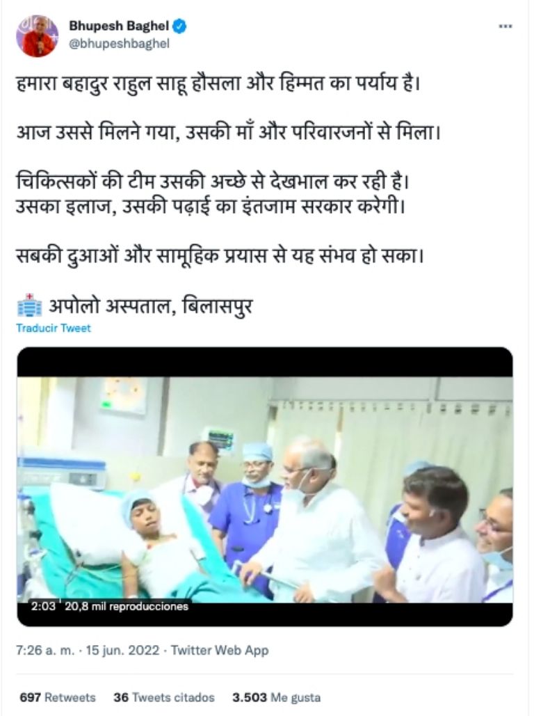 Menor cae a un pozo en India 