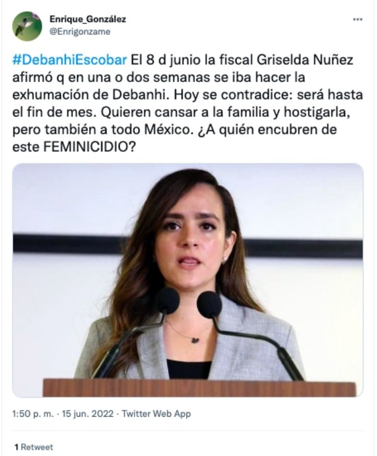 Comunicado Debanhi Escobar 
