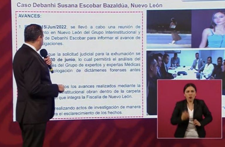 SSPC presenta información sobre el feminicidio de Debanhi Escobar. Foto: Gobierno de México