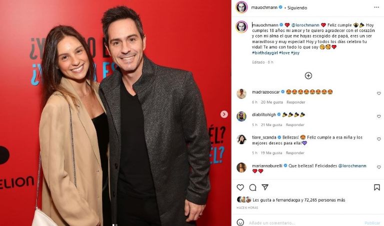 Mauricio Ochmann manda mensaje a su hija