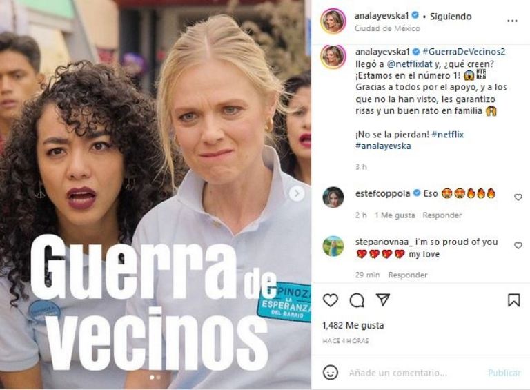 Ana Layevska presume triunfo en proyecto de Netflix 