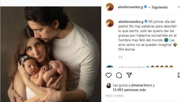 Alex Fernández con Mía