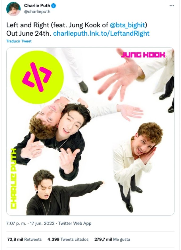 Jungkook y Charlie Puth