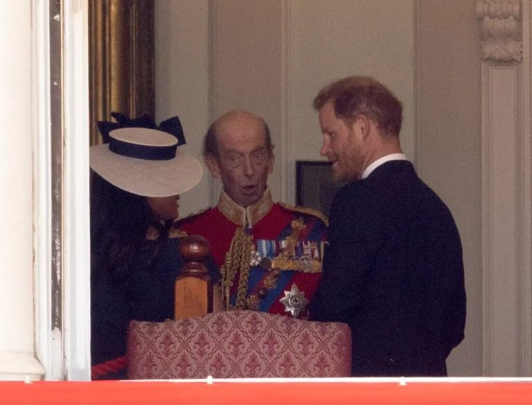 Harry y Meghan con el duque de Kent 