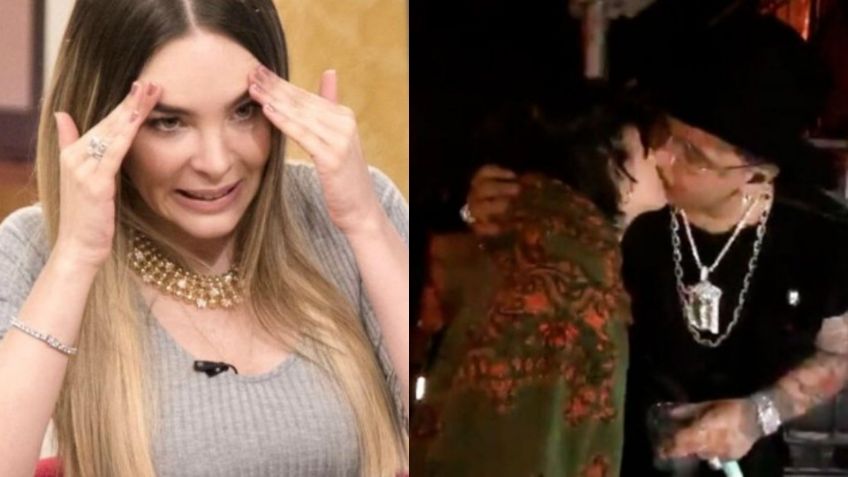 Shock en Televisa: Filtran VIDEO de la polémica reacción de Belinda a beso entre Nodal y su 'novia'