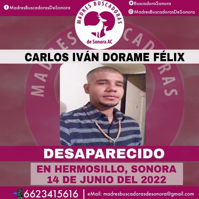 La ficha de Carlos Iván Dorame Félix