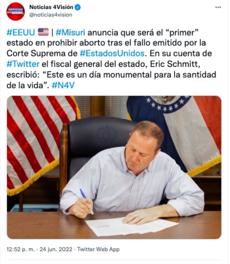 Missouri celebra derogación del aborto 