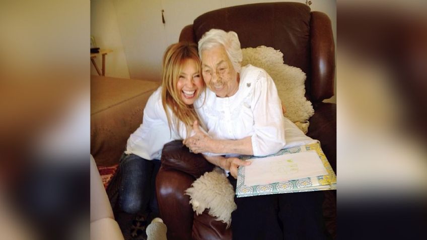 Fallece doña Eva Mange, la abuela de Thalía y Laura Zapata, a los 104 años de edad