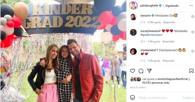 Felicitaciones de Patricio Borghetti a Gia