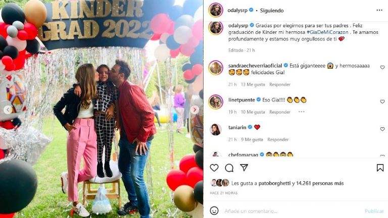 Felicitaciones de Odalys Ramírez a Gia