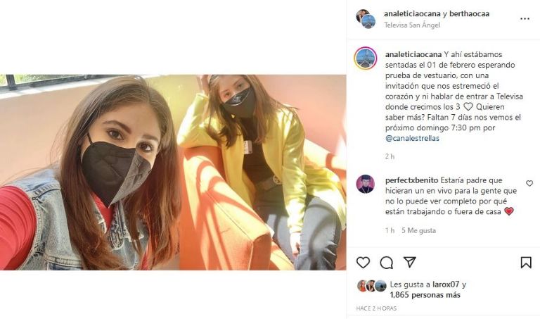 Fotografía de Ana Leticia Ocaña y Bertha en San Ángel