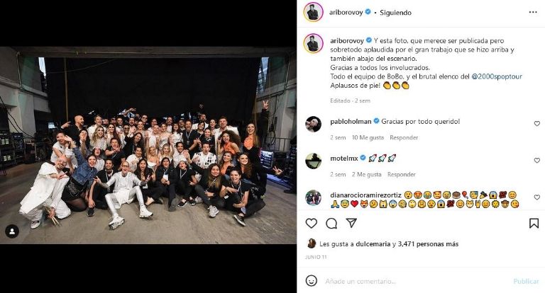 Fotografía de los 90's Pop Tour tras el concierto del estadio Corregidora