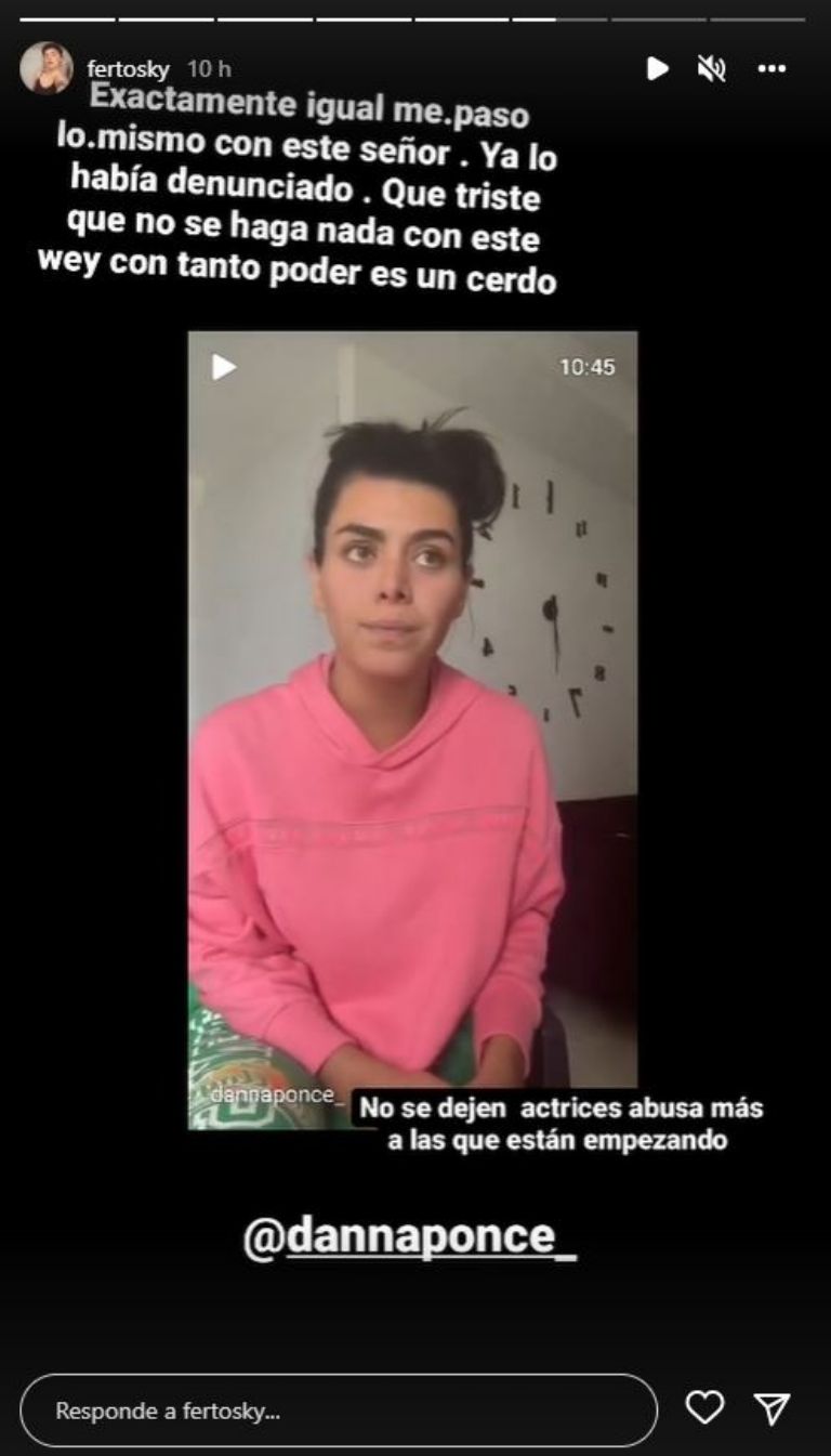 La historia de Instagram de María Fernanda Tosky