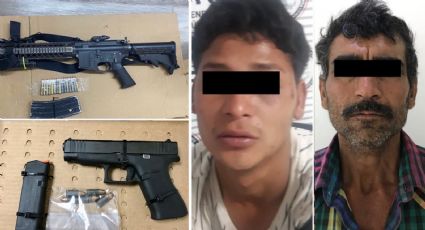 Golpe al crimen en Sonora: Aseguran a dos personas, armas de fuego, droga y auto blindado