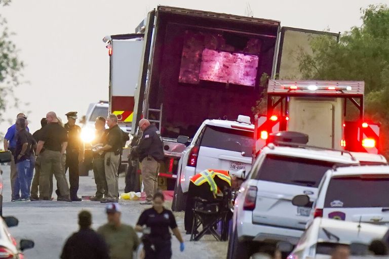 Número de migrantes muertos en Texas sube a 51; 27 eran mexicanos. Foto: Internet