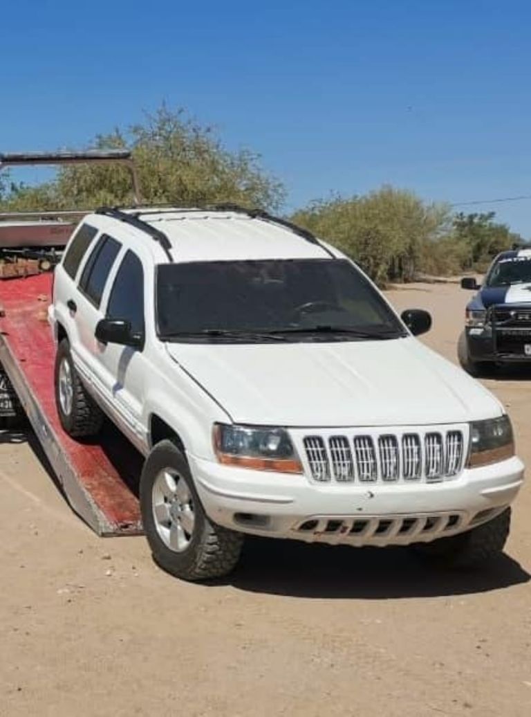 El vehículo blindado incautado 