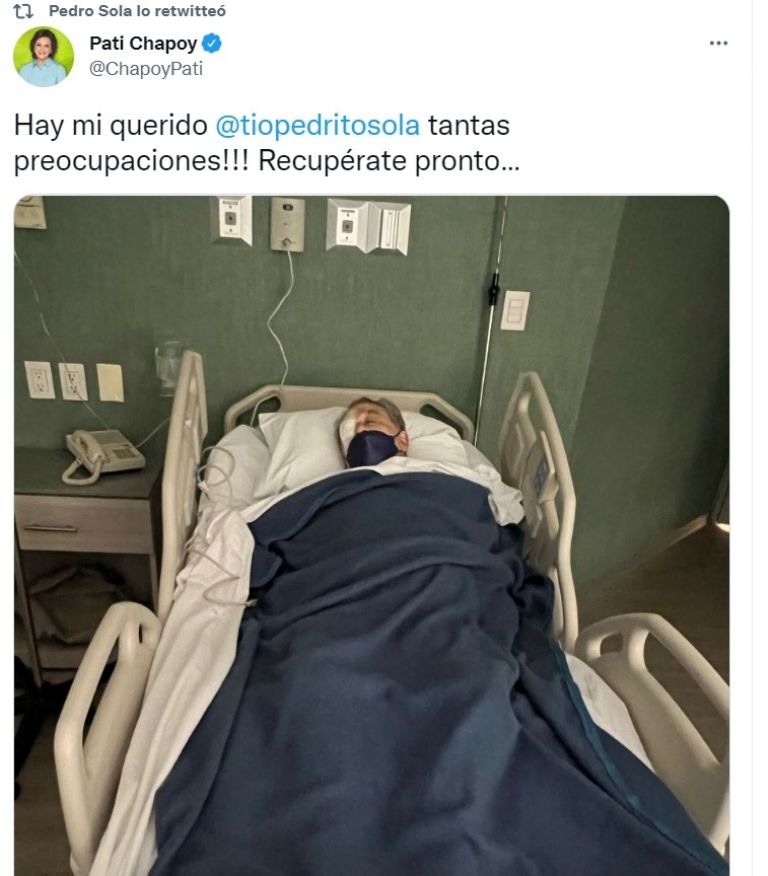 Pedro sola hospitalizado