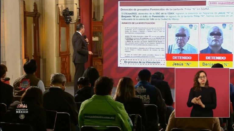 El subsecretario de la SSPC revela nueva información sobre caso de la cantante Yrma Lydya. Foto: Gobierno de México