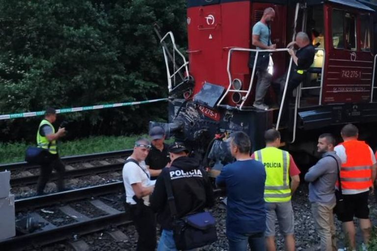 Choque de trenes en Eslovaquia 