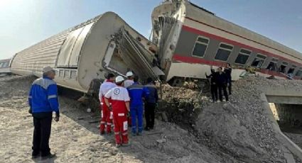 Terrible accidente: Descarrila un tren en Irán; hay 22 muertos y 87 heridos