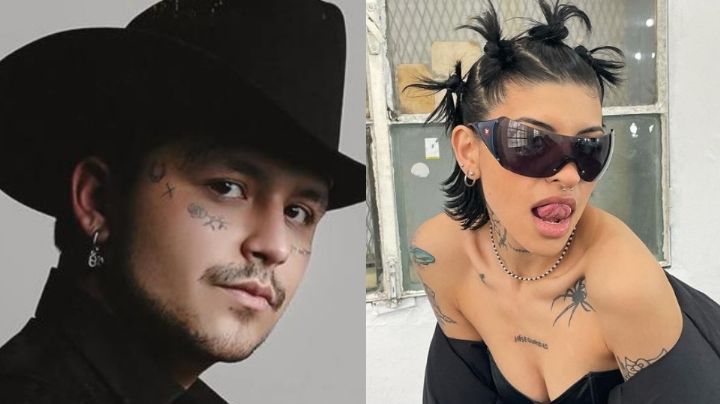 FOTOS: Christian Nodal da golpe bajo a Belinda y presume tatuaje en la cara de su nueva novia