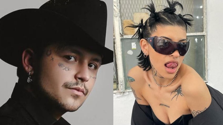 FOTOS: Christian Nodal da golpe bajo a Belinda y presume tatuaje en la cara de su nueva novia