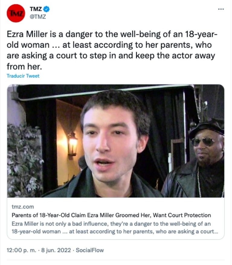 Ezra Miller en TMZ