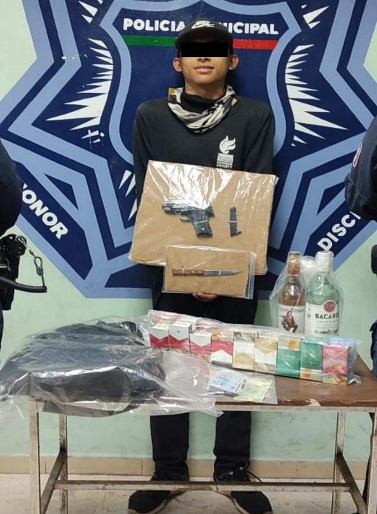 Autoridades detuvieron a Leonardo 'N', presunto ladrón de Ciudad Obregón. Foto: Facebook