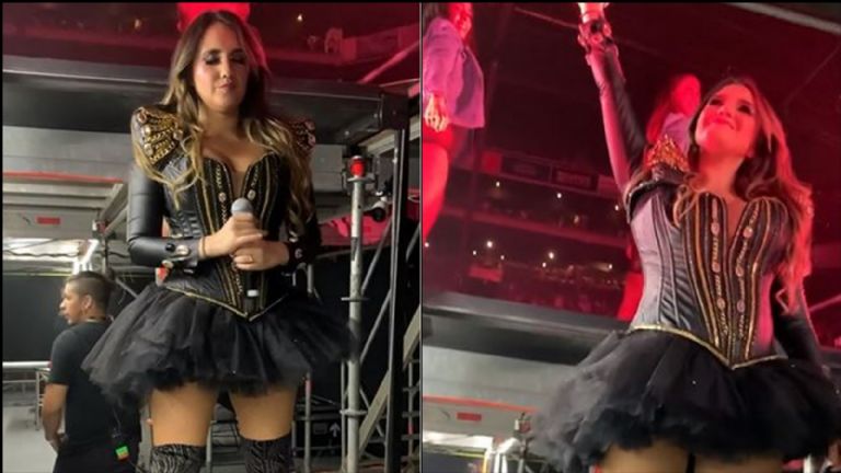 Dulce María sube al escenario