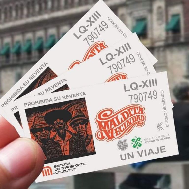 Boletos metro Maldita Vecindad 