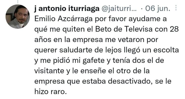 tuit de José Antonio Iturriaga