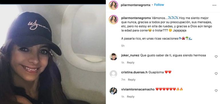 Instagram @pilarmontenegromx