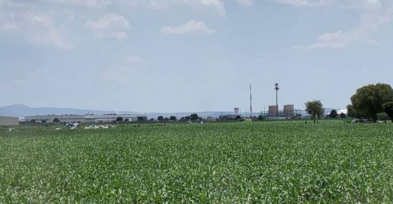 Cae avioneta en Querétaro