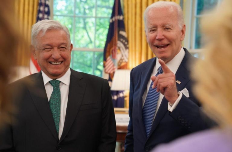 En la imagen, los presidentes AMLO y Biden en su reciente encuentro en Washington D.C. Foto: Gobierno de México