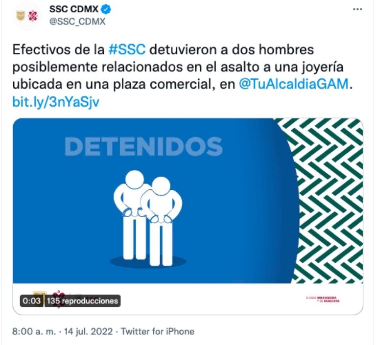 Comunicado detenidos Plaza Lindavista 