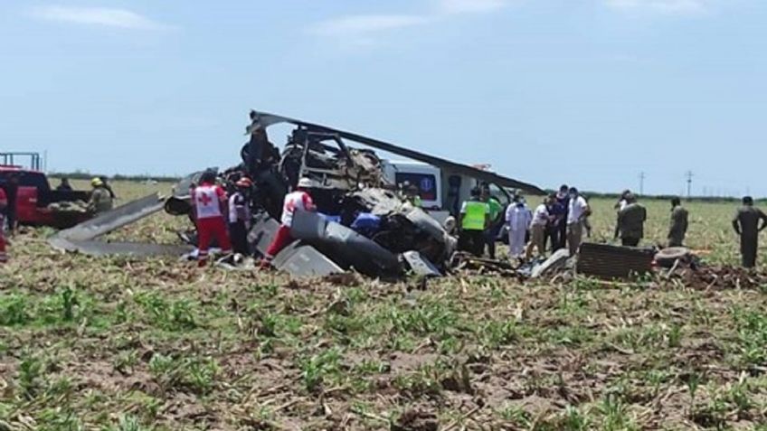 Sinaloa: 9 muertos y 2 heridos tras desplome de helicóptero de la Marina en Los Mochis