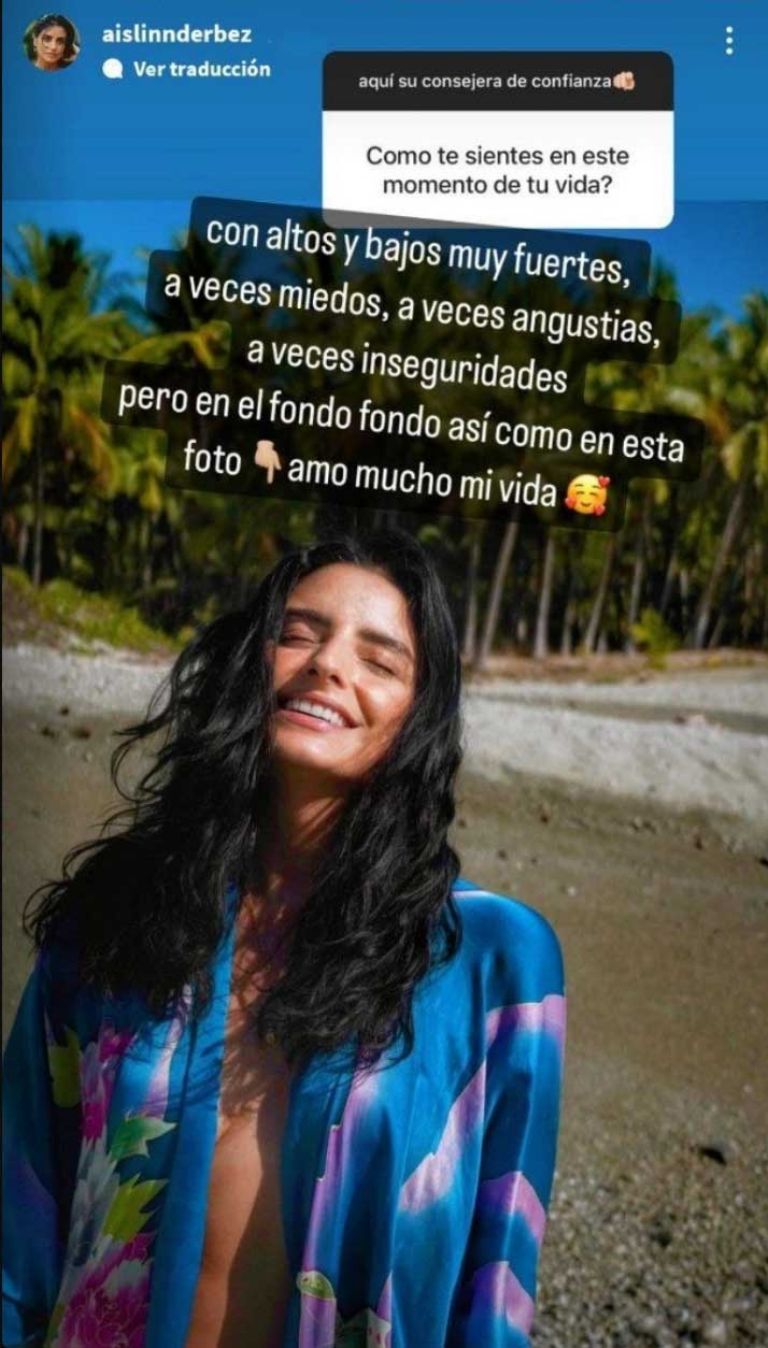 La famosa se dijo contenta ahora que está sola 