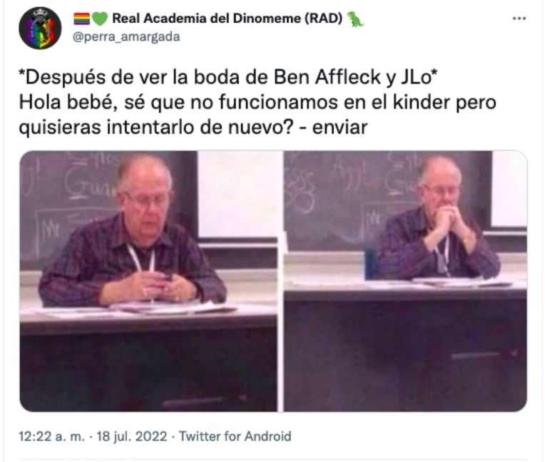 Meme  boda JLo y Ben Affleck 