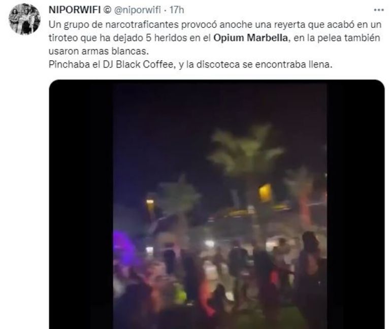 Se registra tiroteo en bar de Marbella, España